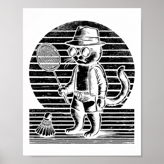 Badminton Ninja Shuttle Poster (Vorne)