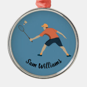 Badminton Ornament Aus Metall