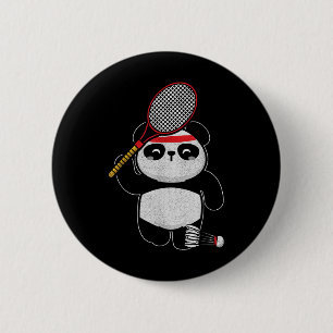 Badminton-Panda-Badminton-Sport-Humor-Shirt Button