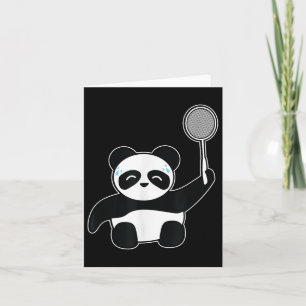 Badminton Panda Getting Sweaty Karte