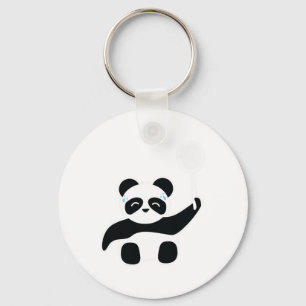 Badminton Panda Getting Sweaty Schlüsselanhänger