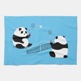 Badminton Pandas Sporttuch Geschirrtuch