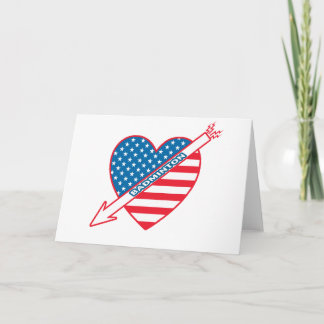 Badminton Patriot Heart Karte