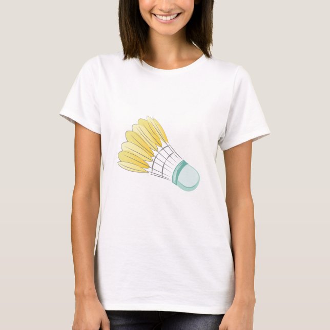 Badminton-Piepmatz T-Shirt (Vorderseite)
