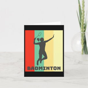 Badminton Player Badminton Lover Karte
