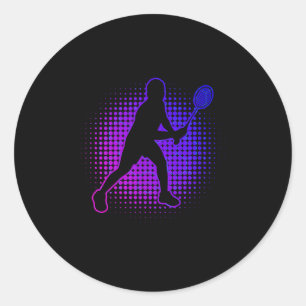 Badminton Player Badminton Womens Squash Shuttle Runder Aufkleber