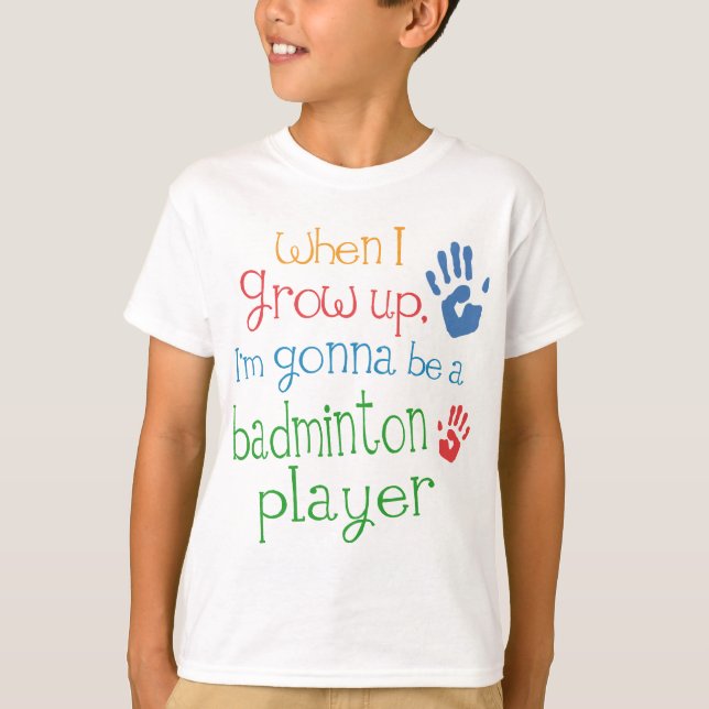 Badminton Player (Future) Säugling Baby T - Shirt (Vorderseite)