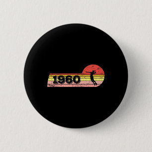 Badminton-Player Geboren 1960 Geburtstagsfrauen Vi Button