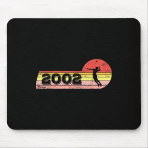 Badminton-Player Geboren 2002 Geburtstag Vintage F Mousepad