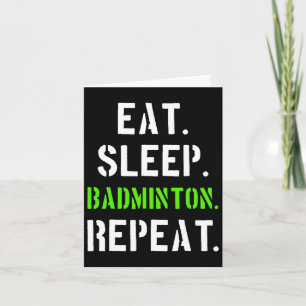 Badminton Player-Geschenk 1 Karte