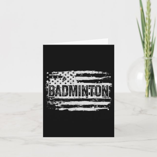Badminton Player-Geschenk Karte (Vorderseite)