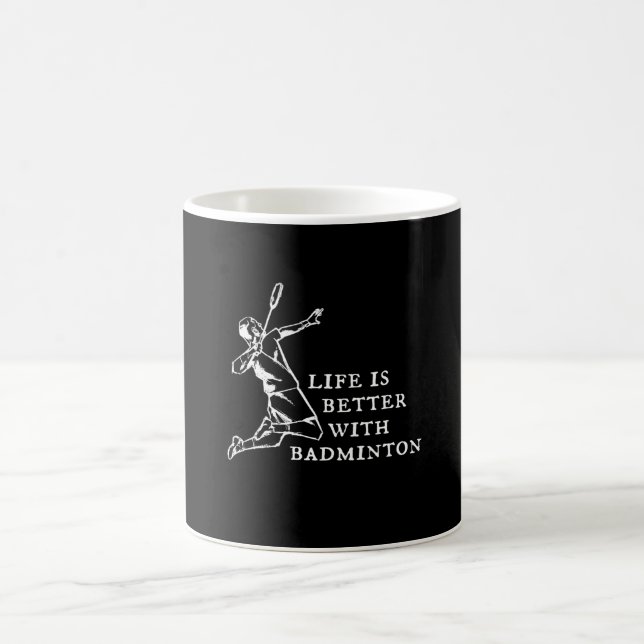 Badminton Player Geschenke Kaffeetasse (Mittel)