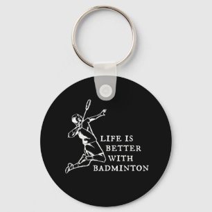 Badminton Player Geschenke Schlüsselanhänger