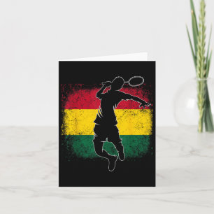 Badminton Player Ghanaian Flag Ghana Karte