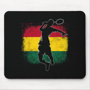 Badminton Player Ghanaian Flag Ghana Mousepad