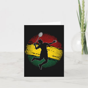 Badminton Player Ghanaische Flagge Ghana 1 Karte