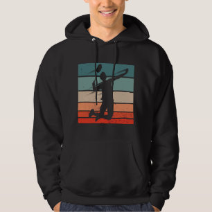 Badminton Player Jump Smash Hoodie