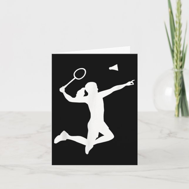 Badminton Player Karte (Vorderseite)