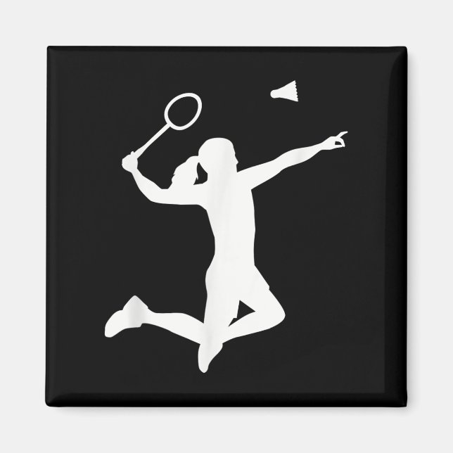 Badminton Player Magnet (Vorne)