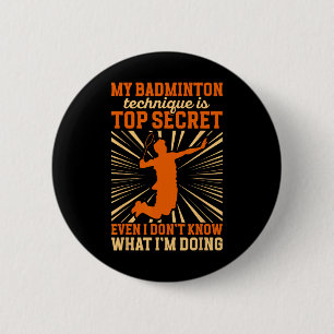 Badminton Player My Badminton-Technik Button
