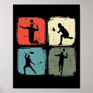 Badminton Player Outfit Badminton Player Shuttle Poster