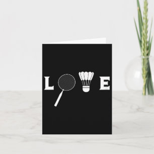 Badminton Player Racket Sports Shuttle Funny Badmi Karte