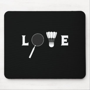 Badminton Player Racket Sports Shuttle Funny Badmi Mousepad