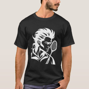 Badminton Player Racket Sports Shuttle T-Shirt
