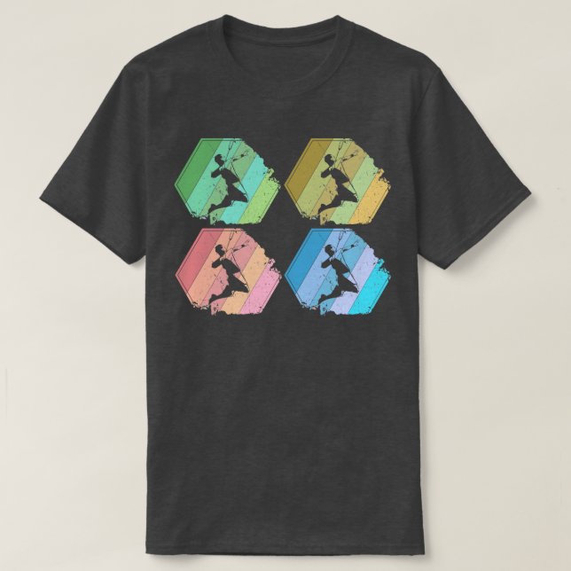 Badminton Player Retro 3 T-Shirt (Design vorne)