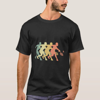 Badminton Player - Retro Badminton Geschenkidee T-Shirt