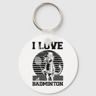 Badminton Player Shuttle 1 Schlüsselanhänger