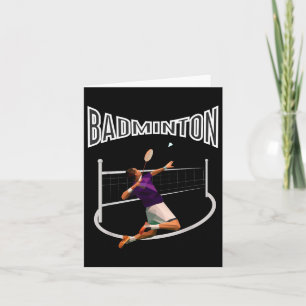Badminton Player Shuttle Boys Men Youth Karte