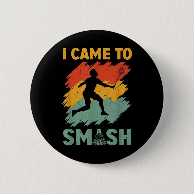 Badminton Player Shuttle, das ich mitgebracht habe Button (Vorderseite)