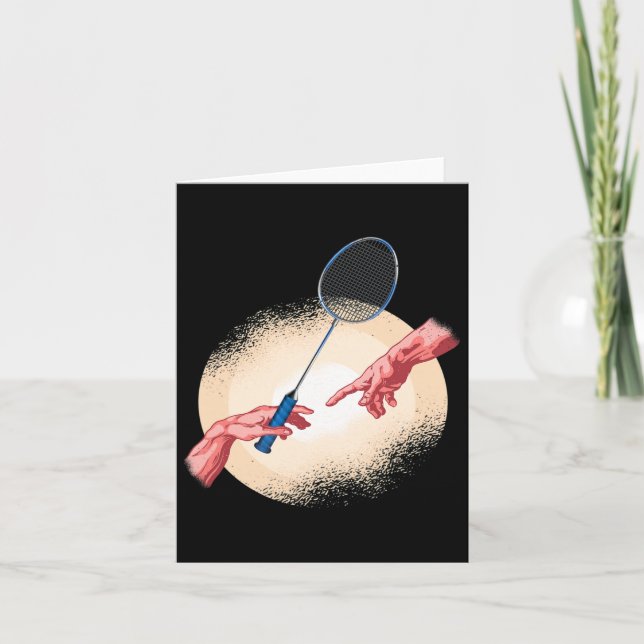 Badminton Player Shuttle-Geschenk Badminton Karte (Vorderseite)