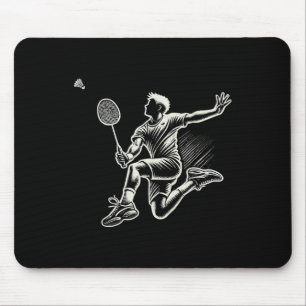 Badminton Player Shuttle Mousepad