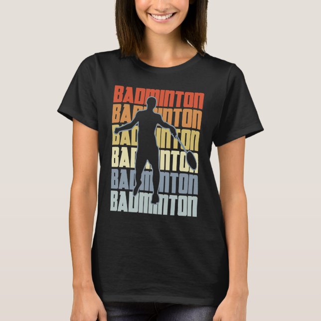 Badminton Player Singles Badminton Pro T-Shirt (Vorderseite)