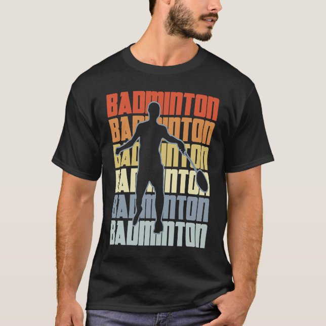 Badminton Player Singles Badminton Pro T-Shirt (Vorderseite)