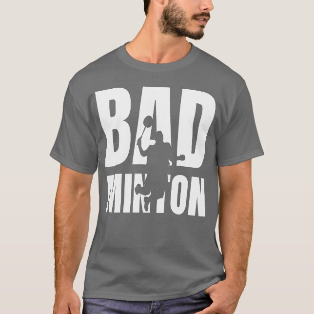 Badminton Player Smash Lover Love Sports Sport ret T-Shirt (Vorderseite)