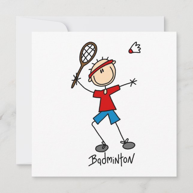 Badminton Player T - Shirt und Geschenke (Vorderseite)