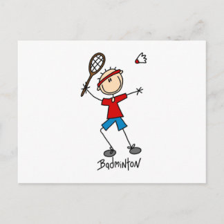 Badminton Player T - Shirt und Geschenke Postkarte