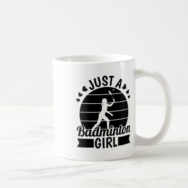 Badminton Player Team - Shuttle Just A Badminton G Kaffeetasse (Rechts)