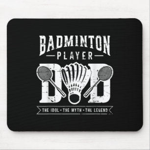 Badminton Player Vater Der Shuttle Player Badminto Mousepad