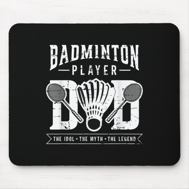 Badminton Player Vater Der Shuttle Player Badminto Mousepad (Vorne)
