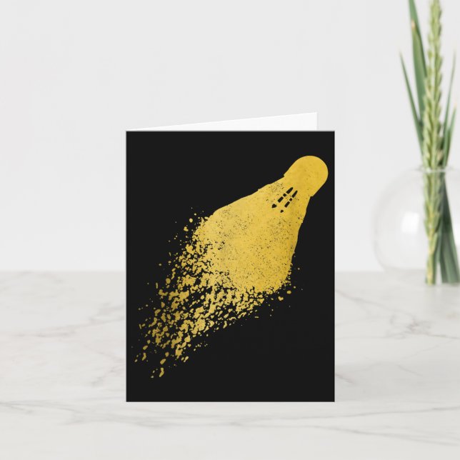 Badminton Player Vintag Badminton Karte (Vorderseite)