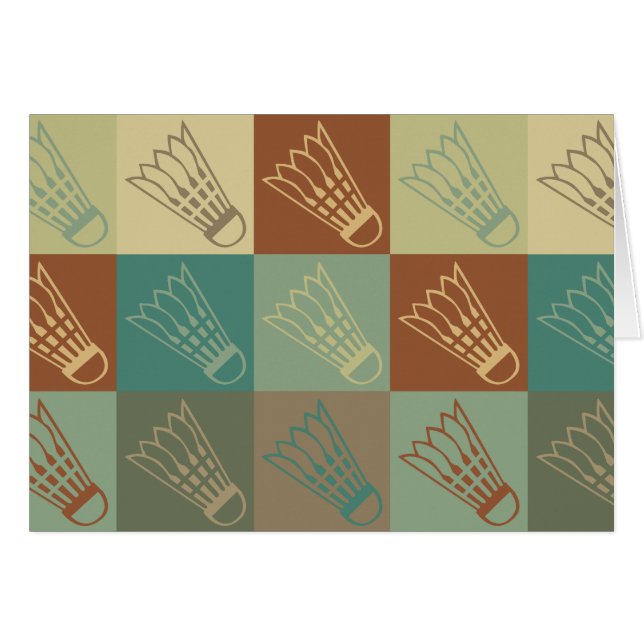 Badminton-Pop-Kunst (Vorderseite (Horizontal))