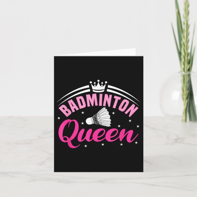 Badminton Queen Karte (Vorderseite)