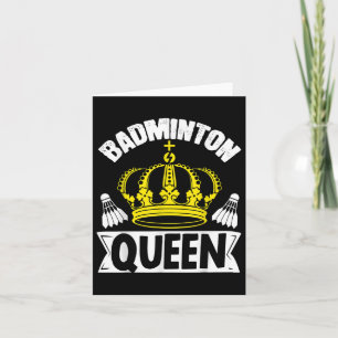 Badminton Queen Was für eine Supermacht Sport Shut Karte