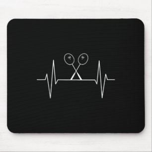 Badminton Racket Heartbeat Badminton Player, Shutt Mousepad