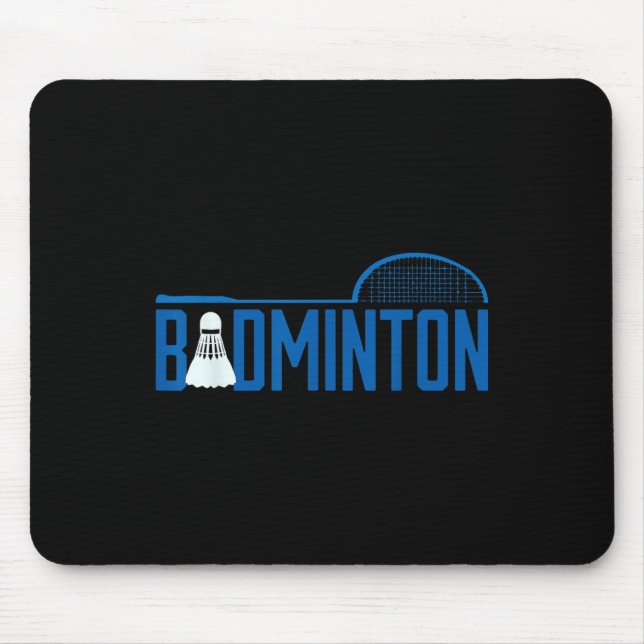 Badminton Racket Shuttle Sports Design Mousepad (Vorne)