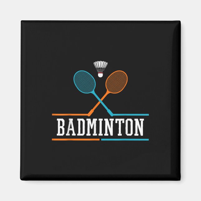 Badminton Racket Shuttle Team Coach Badminton Play Magnet (Vorne)